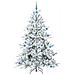 Albero di Natale Artificiale con Rami Pieghevoli Bianco 210 cm - Foto miniatura 4