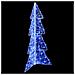 Albero di Natale con 100 LED Blu 120 cm Acrilico - Foto miniatura 3