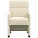 Sedie da Pranzo con Ruote con ruote 2 pcs Crema 58 x 65 x 98 cm - Foto miniatura 4