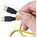 Cavo Ricarica Originale Turbo Charge Type-c 6a 120w Yellow Bulk Per Smartphone Tablet - Foto miniatura 2