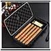 Humidor Portatile Impermeabile Trasparente Per Sigari Con Cuscinetto In Spugna - Coperchio Trasparente, Capacità 5 Sigari - Foto miniatura 3