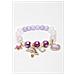 Braccialetti con Perle Colorate e Charm - Foto miniatura 1