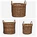 Cesto per Piante con archiviazione 3 pcs Marrone Rattan Kubu - Foto miniatura 4