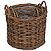 Cesto per Piante con archiviazione 3 pcs Marrone Rattan Kubu - Foto miniatura 9