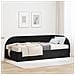 Struttura Letto Angolare con Materasso 2 pcs Nero Velluto - Foto miniatura 2