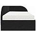 Struttura Letto Angolare con Materasso 2 pcs Nero Velluto - Foto miniatura 8