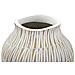 Vaso Stiky Bianco E Oro In Resina Texture A Bastoncelli 22x44 Cm - Foto miniatura 4