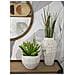 Vaso Decorativo Vkh676-bianco-poliresina-22x22x44 Cm - Foto miniatura 5