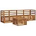 Set divani 5 pcs Naturale Legno di Acacia Massello - Foto miniatura 1