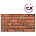 Pannelli da parete 10 pcs Terracotta 100 x 50 cm Schiuma EPS - Foto miniatura 2