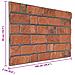 Pannelli da parete 10 pcs Terracotta 100 x 50 cm Schiuma EPS - Foto miniatura 4