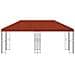 Gazebo con pareti laterali 6 x 3 m Terracotta - Foto miniatura 3