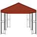 Gazebo con pareti laterali 6 x 3 m Terracotta - Foto miniatura 4