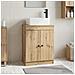 Mobile da bagno con lavabo Rovere Artigianale 54 x 35 x 83 cm - Foto miniatura 4