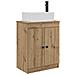 Mobile da bagno con lavabo Rovere Artigianale 54 x 35 x 83 cm - Foto miniatura 1