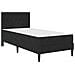 Struttura letto con materasso Nero 90 x 200 cm Velluto - Foto miniatura 3