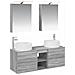 Set di mobili per il bagno 5 pcs Sonoma grigio - Foto miniatura 1