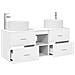 Set di mobili per il bagno 3 pz Bianco 49,5 x 44,5 x 65,5 cm - Foto miniatura 8