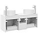 Set di mobili per il bagno 3 pz Bianco 49,5 x 44,5 x 65,5 cm - Foto miniatura 10