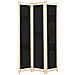 Divisorio A 3 Pannelli Nero 120x170x4 Cm In Tessuto - Foto miniatura 1