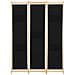 Divisorio A 3 Pannelli Nero 120x170x4 Cm In Tessuto - Foto miniatura 2