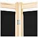Divisorio A 3 Pannelli Nero 120x170x4 Cm In Tessuto - Foto miniatura 5