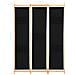 Divisorio A 3 Pannelli Nero 120x170x4 Cm In Tessuto - Foto miniatura 14