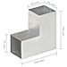 Connettore Per Pali A Forma Di L In Metallo Zincato 91x91 Mm - Foto miniatura 6