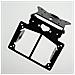 Porta Targa Inclinazione Regolabile Universale Moto Suzuki Kavasaki Yamaha Nero - Foto miniatura 2