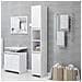 Mobile da Bagno Bianco 30x30x183,5 cm in Legno Multistrato - Foto miniatura 1