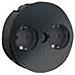 Twist Nero Opaco 2xschuko - Foto miniatura 2