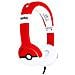 Cuffie Stereo A Filo Per Bambini Da 3,5 Mm Design A Palla Di Poké, Rosso - Foto miniatura 1