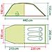 Coastline 3 Plus Tenda a Tunnel per 3 Persone Colore Verde - Foto miniatura 7