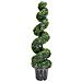 Pianta Di Bosso Artificiale A Spirale Con Vaso Verde 117 Cm - Foto miniatura 1