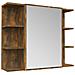 Mobile Bagno Specchio Rovere Fumo 80x20,5x64 Legno Multistrato - Foto miniatura 2