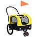 Rimorchio Bici Per Animali E Carrello Jogging Giallo E Nero - Foto miniatura 1