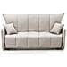 Divano Letto Allegra, Divano A 3 Posti, 100% Made In Italy, Sofà Soggiorno Con Apertura A Carrello, In Tessuto Imbottito, Con Cuscini Inclusi, Cm 165x90h85, Beige - Foto miniatura 2