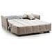 Divano Letto Allegra, Divano A 3 Posti, 100% Made In Italy, Sofà Soggiorno Con Apertura A Carrello, In Tessuto Imbottito, Con Cuscini Inclusi, Cm 165x90h85, Beige - Foto miniatura 4
