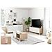 Credenza Concord, Madia Moderna A 2 Ante E 3 Cassetti, Buffet Da Soggiorno, Mobile Porta Tv, Madia Per Salotto, 154x41h74 Cm, Rovere E Bianco - Foto miniatura 3