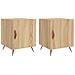 Comodini 2 Pz Rovere Sonoma 40x40x50 Cm In Legno Multistrato - Foto miniatura 2