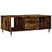 Tavolino Da Salotto Rovere Fumo 90x50x36,5 Cm Legno Multistrato - Foto miniatura 2