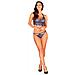 Set Di Lingerie Flowlace Blu Elettrico (2 Pcs) - Foto miniatura 1