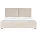 Letto Matrimoniale Tessuto Beige Con Contenitore 180 X 200 Cm Moissac - Foto miniatura 6