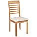 Set Di 2 Sedie Da Pranzo Legno Chiaro E Beige Chiaro Ortley - Foto miniatura 3