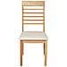 Set Di 2 Sedie Da Pranzo Legno Chiaro E Beige Chiaro Ortley - Foto miniatura 4