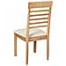 Set Di 2 Sedie Da Pranzo Legno Chiaro E Beige Chiaro Ortley - Foto miniatura 5
