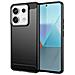 Custodia B-case Tpu Silicone Cover Case Per Xiaomi Redmi Note 13 5g Carbon Metal Black - Foto miniatura 1