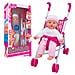 Set Bambola Globo 42481 Bimbo Parlante Con Passeggino Assortito - Foto miniatura 1