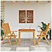 Set Da Pranzo Per Giardino 3 Pz In Legno Massello Di Acacia - Foto miniatura 1