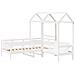 Set Dormeuse e Panca con Tetto Bianco 90x200cm Massello Pino - Foto miniatura 10